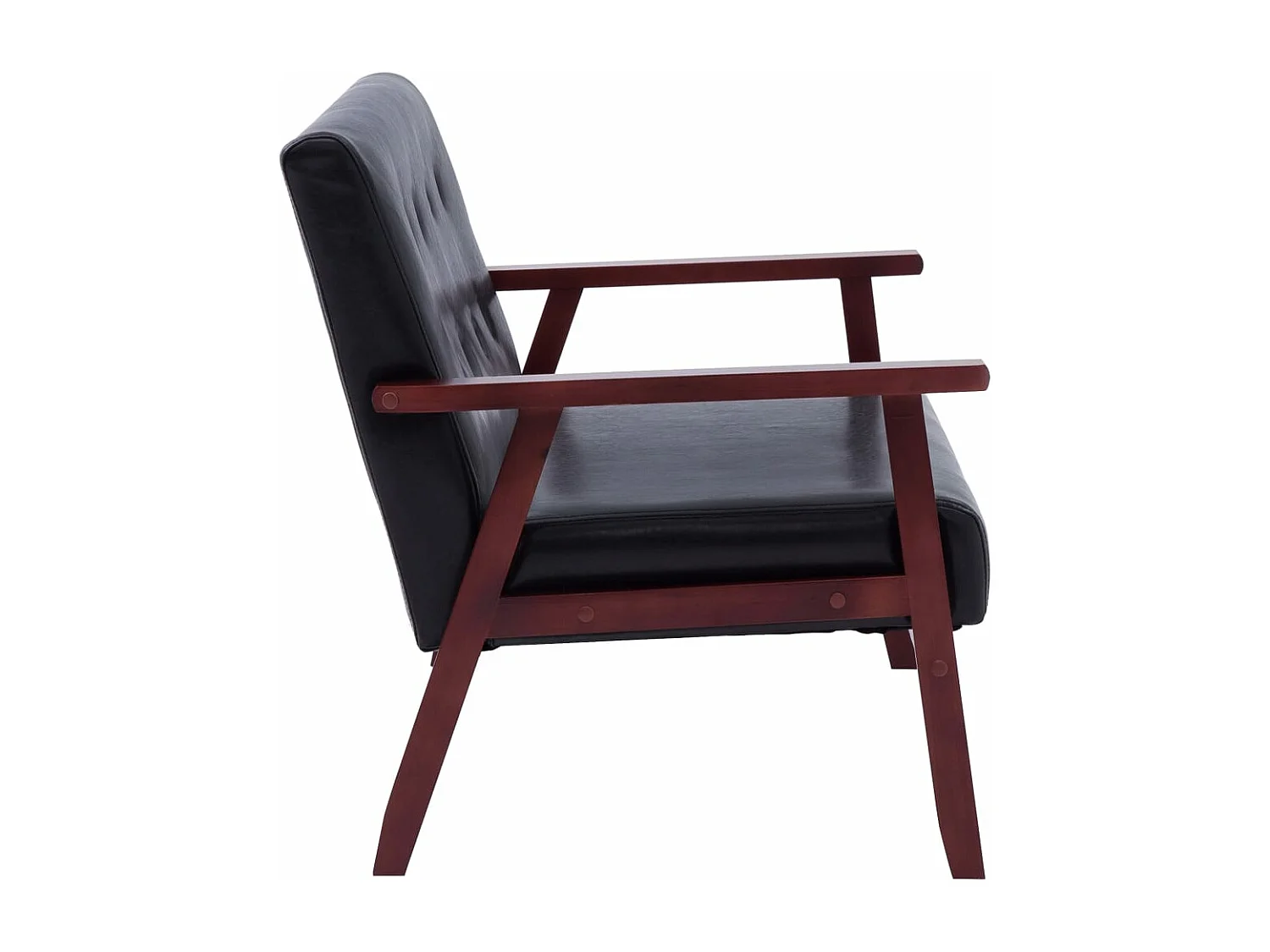 Set di Divani 2 pz Nero in Similpelle