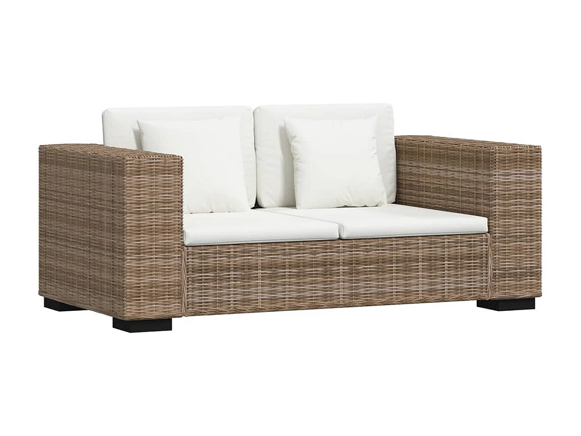 Set Divani a 2 Posti e 3 Posti in Vero Rattan