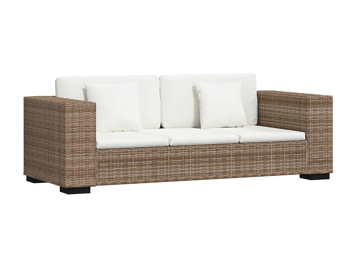 Set Divani a 2 Posti e 3 Posti in Vero Rattan