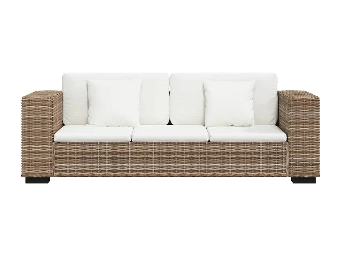 Set Divani a 2 Posti e 3 Posti in Vero Rattan