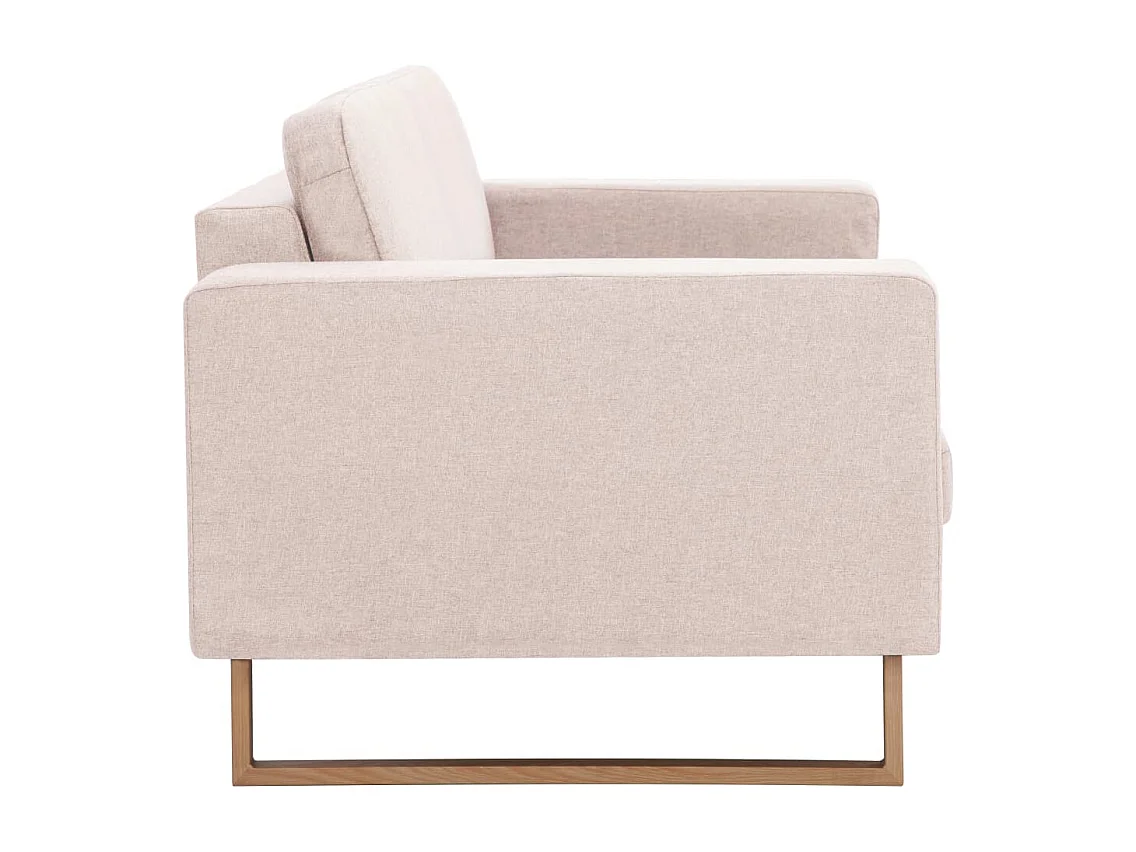 Tweezitsbank stof crème