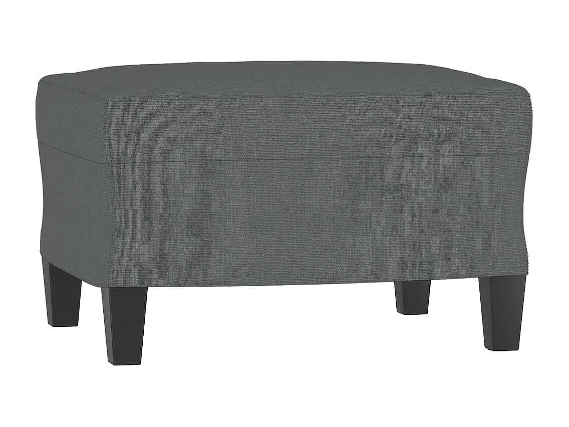 Ensemble de canapés 3 pcs avec coussins Gris foncé Tissu