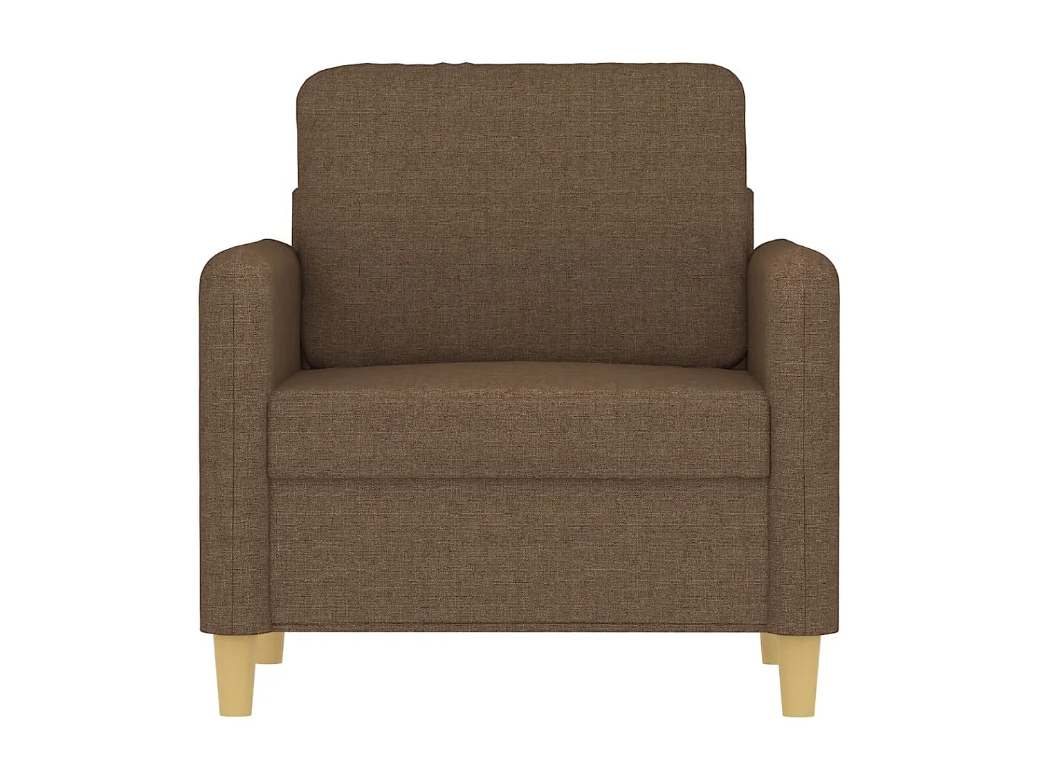 Fauteuil Marron 60 cm Tissu