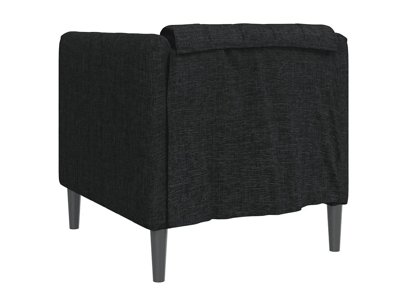 Sillón de tela negro