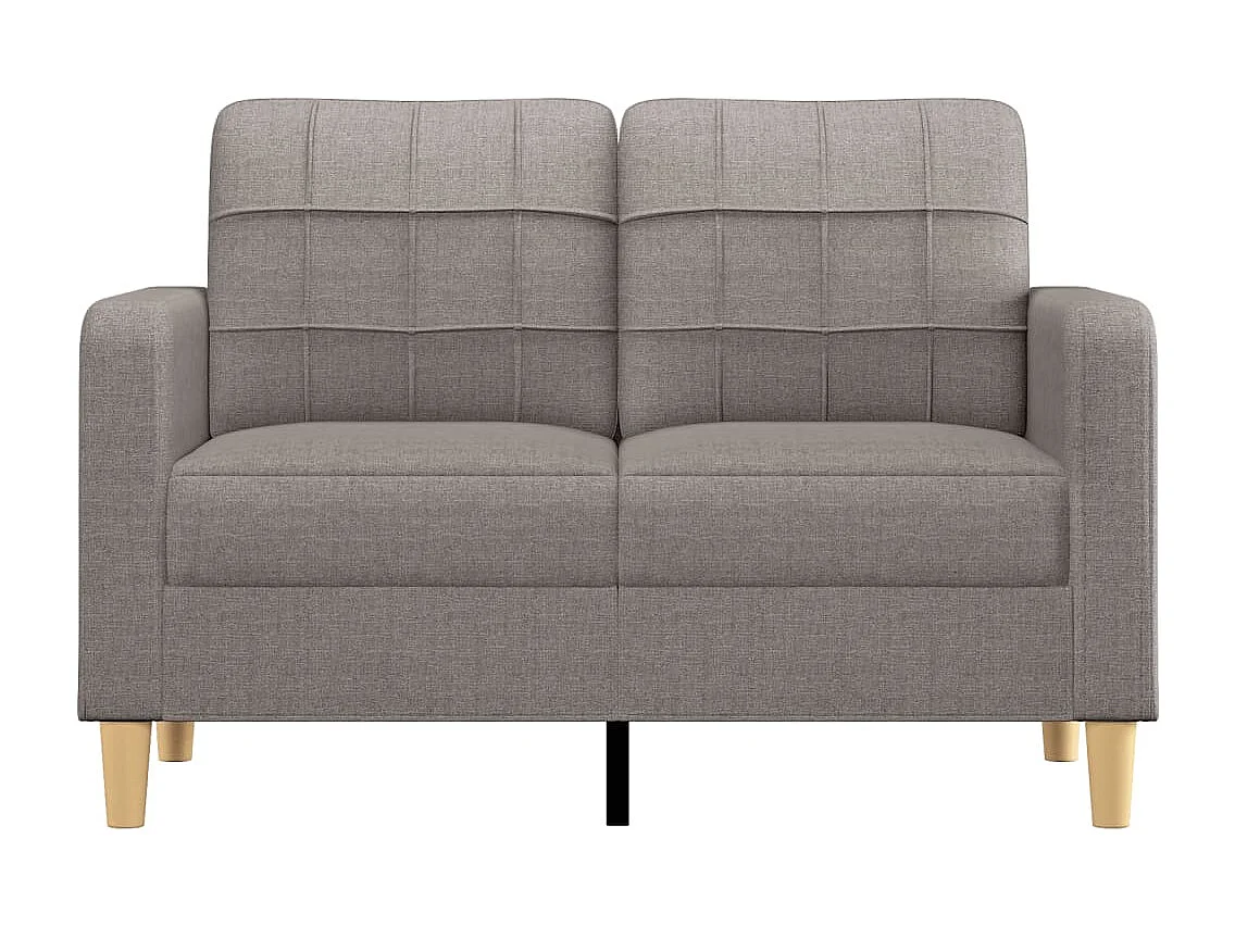 Tweezitsbank 120 cm stof taupe