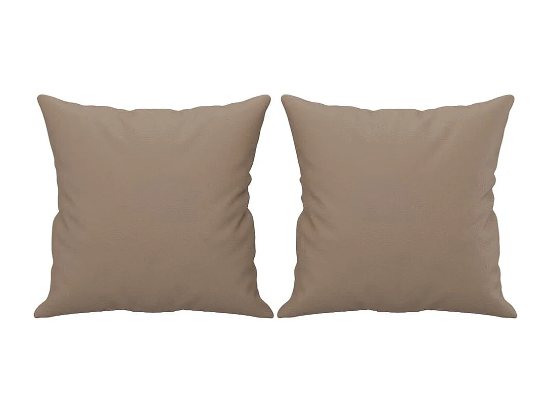 Ensemble de canapés 3 pcs avec coussins cappuccino similicuir