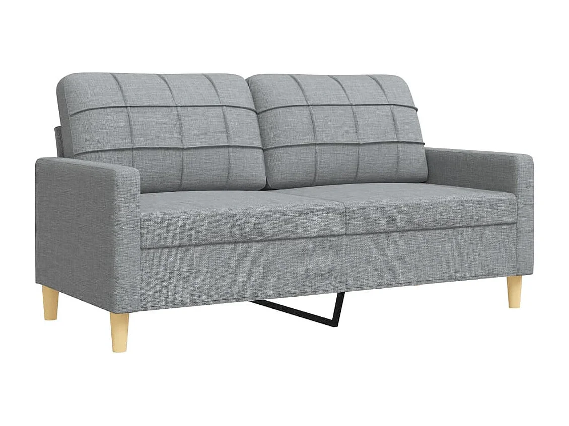 Ensemble de canapés 4 pcs repose-pied et coussins décoratifs