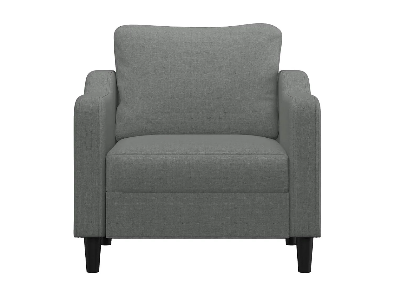 Fauteuil Gris foncé 60 cm Tissu