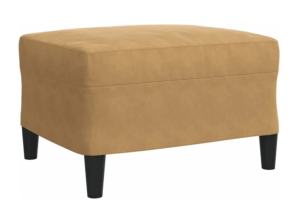 Ensemble de canapés 4 pcs avec coussins Marron Velours