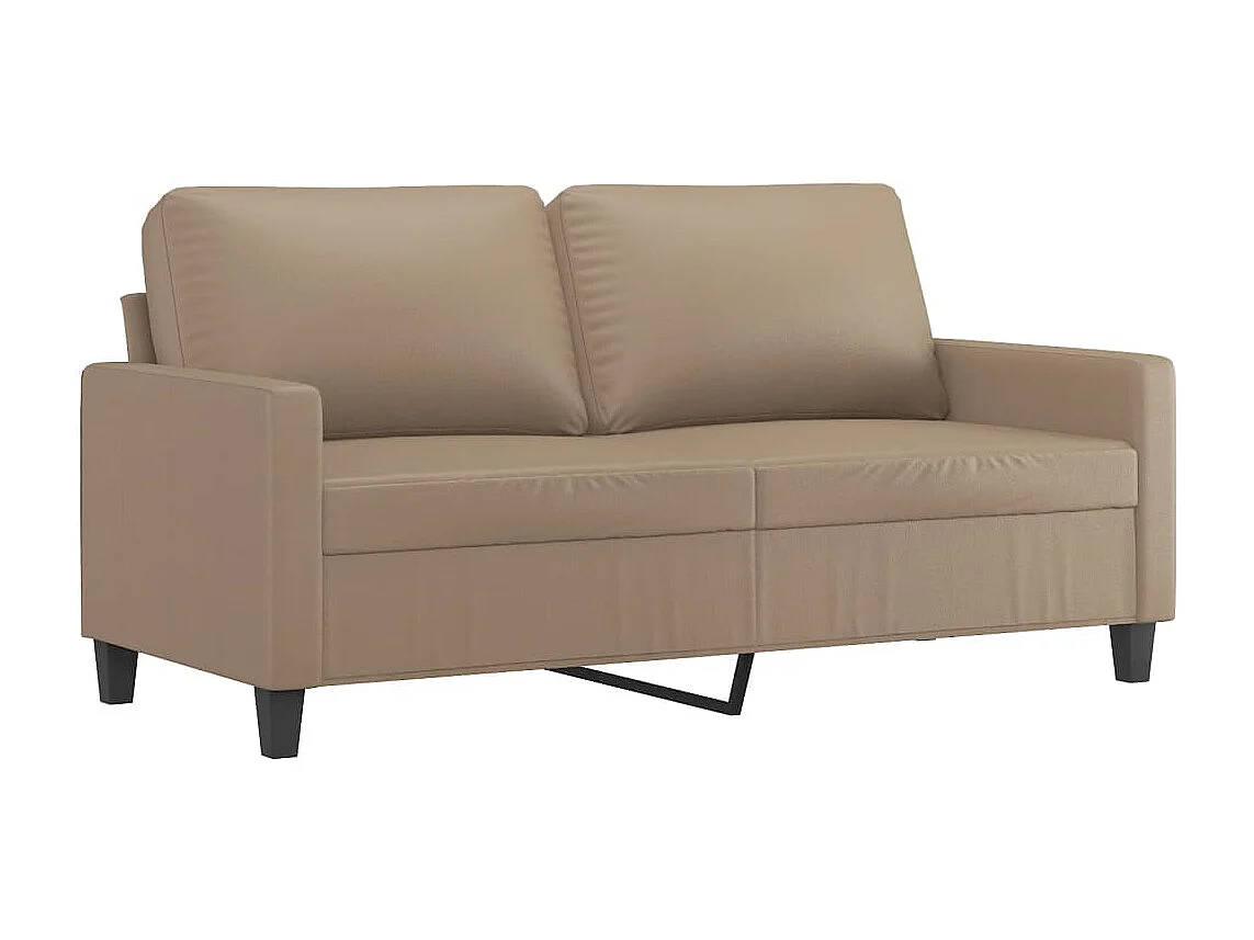 Ensemble de canapés 2 pcs avec coussins Cappuccino Similicuir