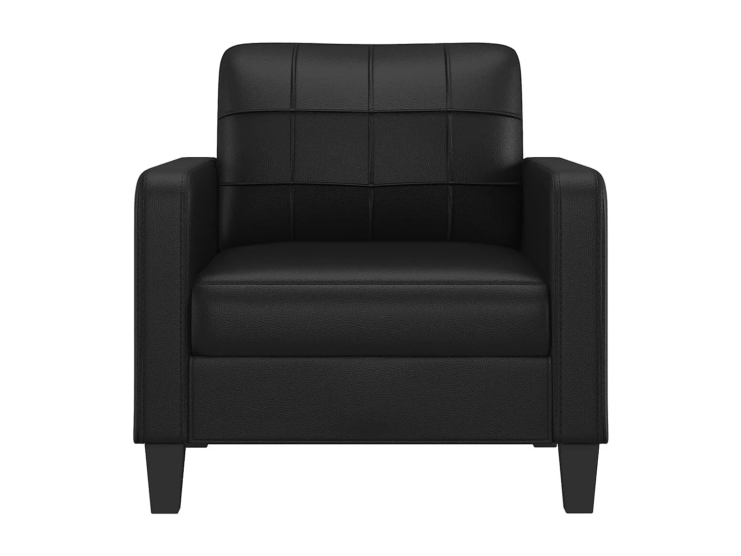 Poltrona Nera 60 cm in Similpelle