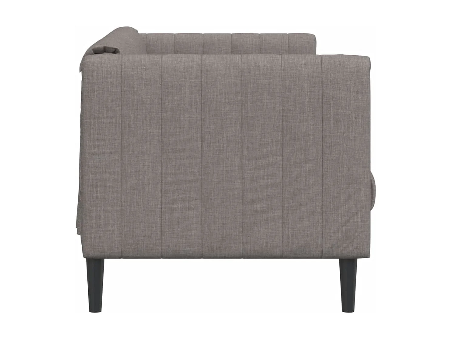 Sofá de 3 plazas tela gris taupe