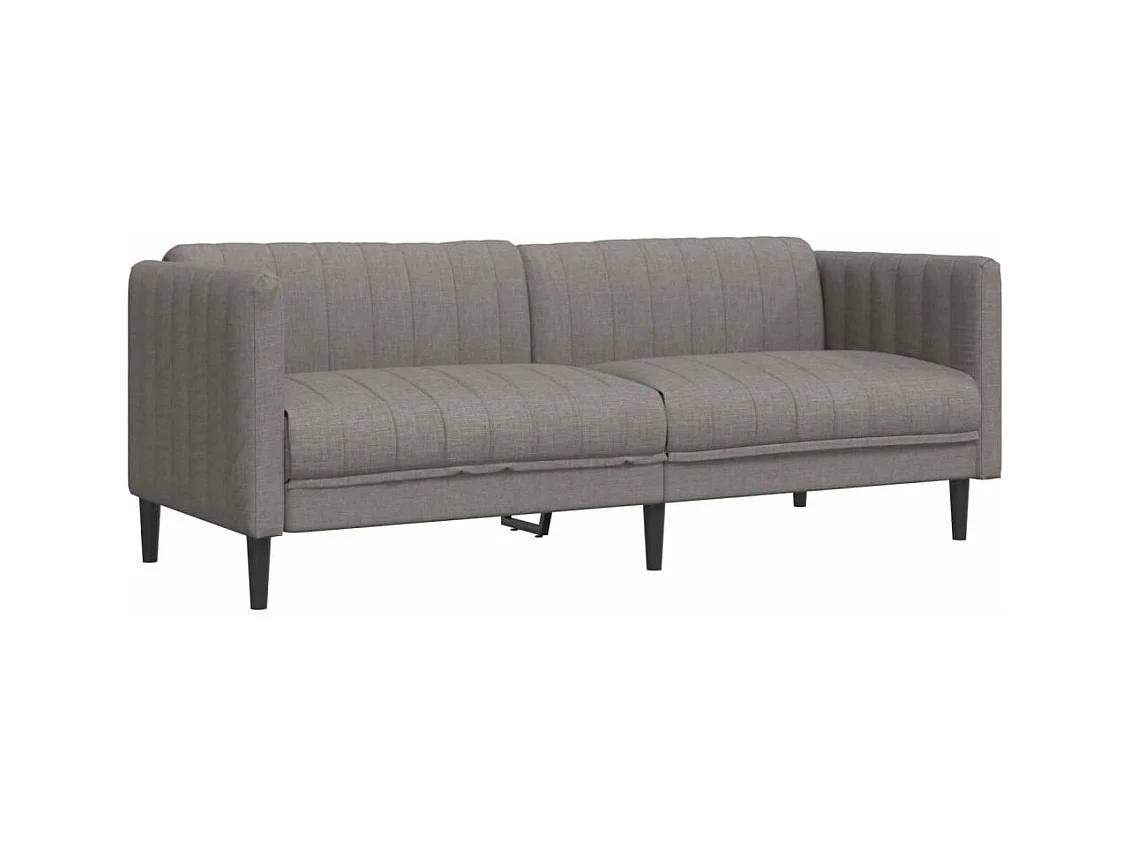 Driezitsbank stof taupe