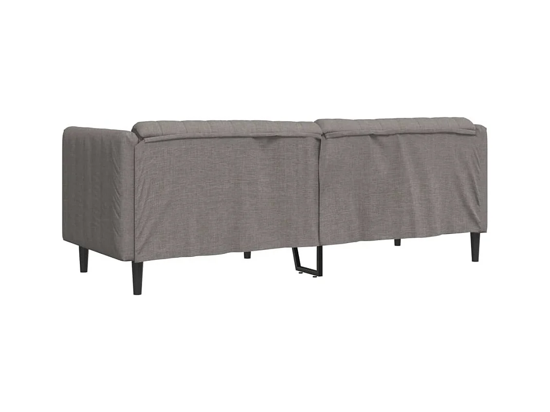 Driezitsbank stof taupe