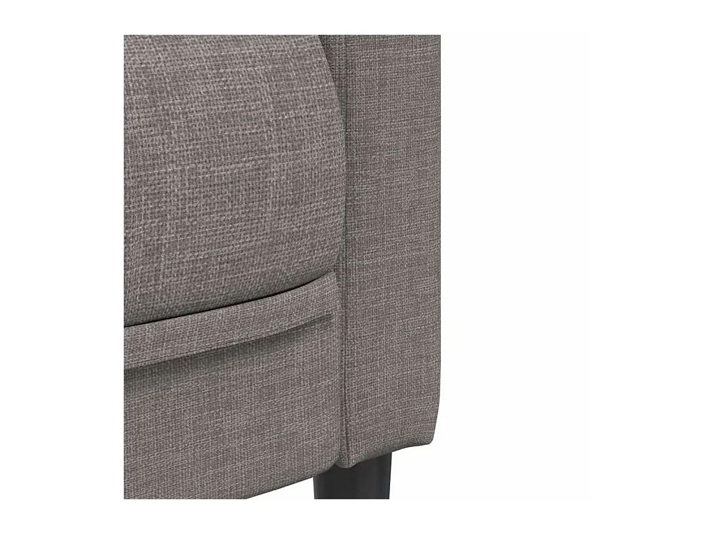Driezitsbank stof taupe