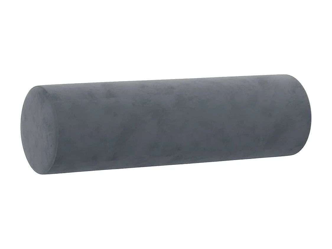 Ensemble de canapés 3 pcs avec coussins gris foncé velours