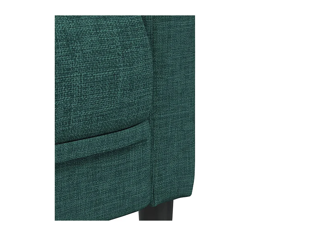 Ensemble de canapés 3 pcs vert foncé tissu