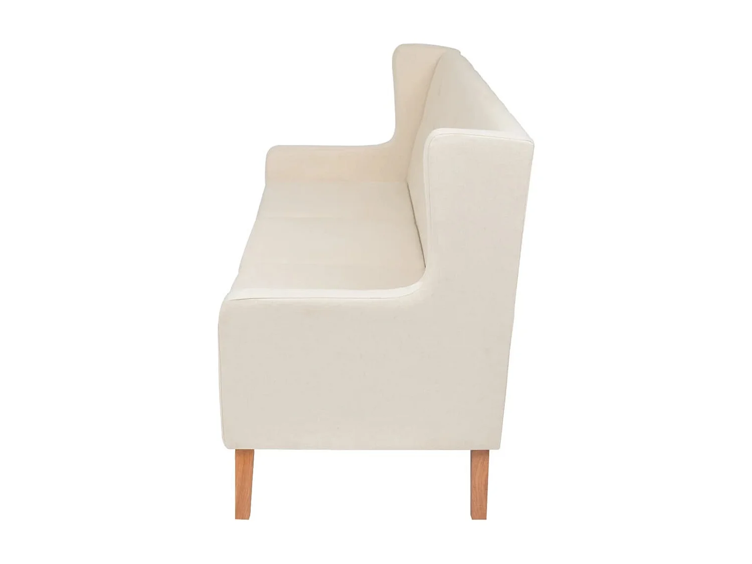 Ensemble de canapés 2 pcs tissu blanc crème