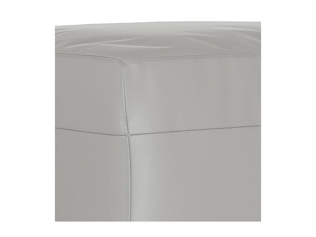 Ensemble de canapés 4 pcs coussins gris clair tissu microfibre