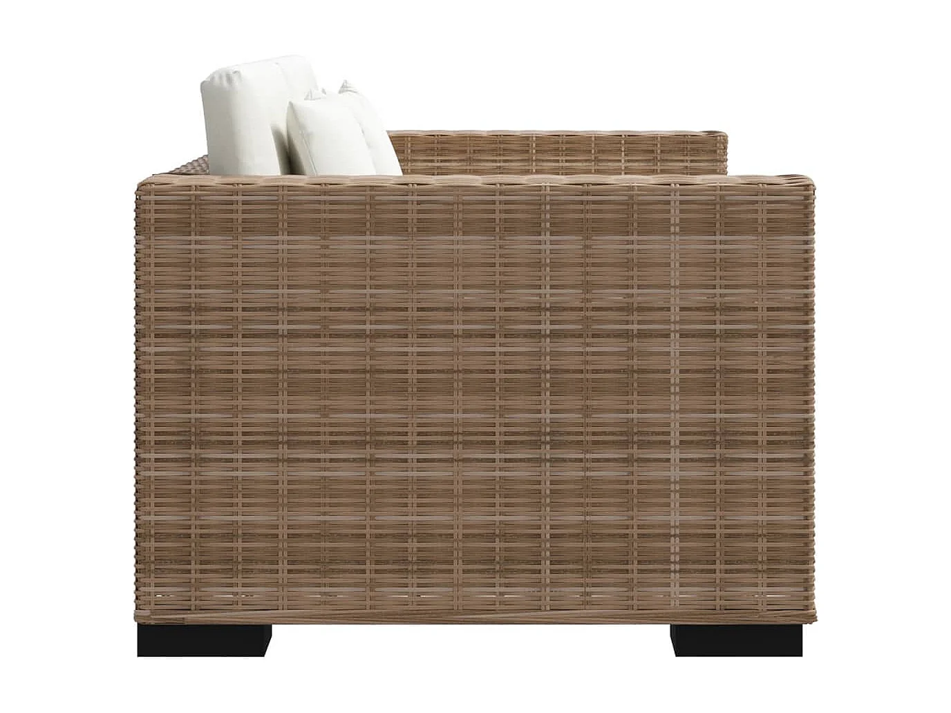 Divano a 2 Posti 7 pz in Rattan Naturale