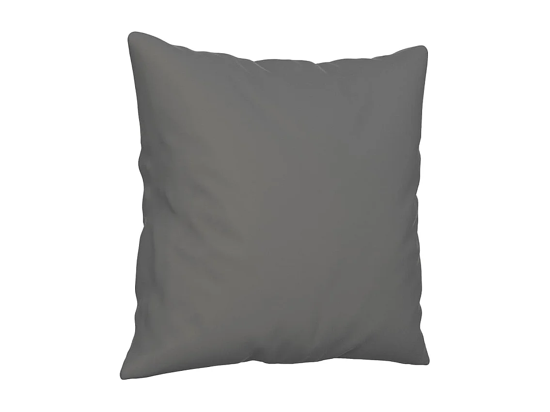 Sofá 3 lugares c/ almofadas 180 cm microfibra cinzento-escuro