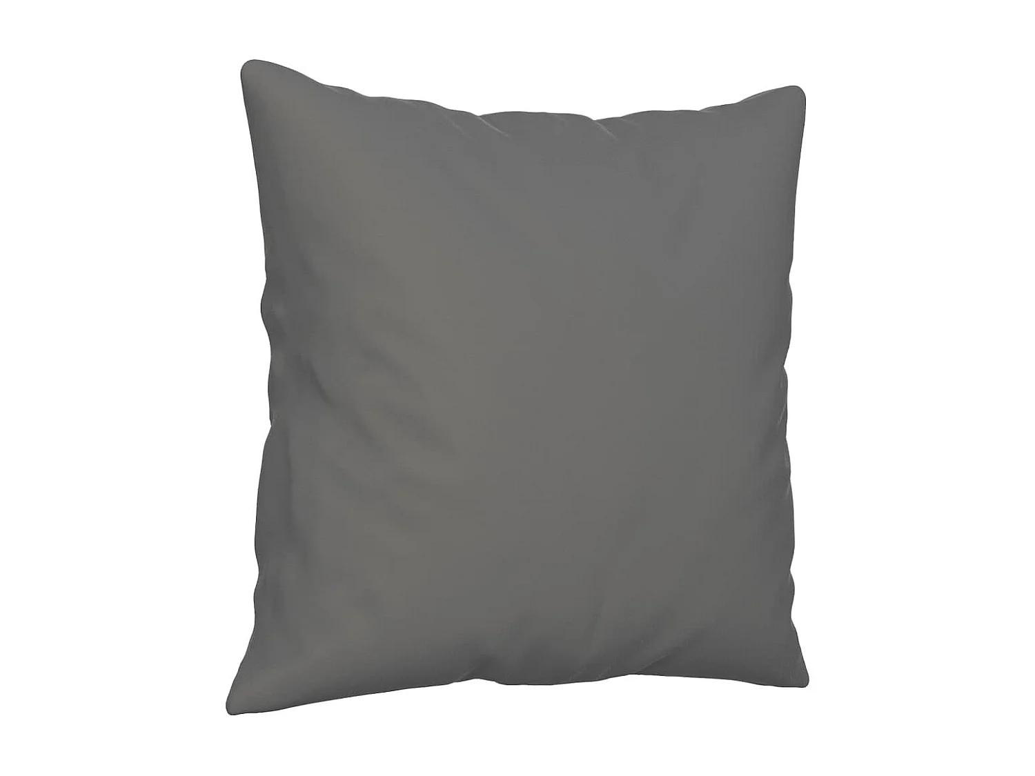 Sofá 3 lugares c/ almofadas 180 cm microfibra cinzento-escuro