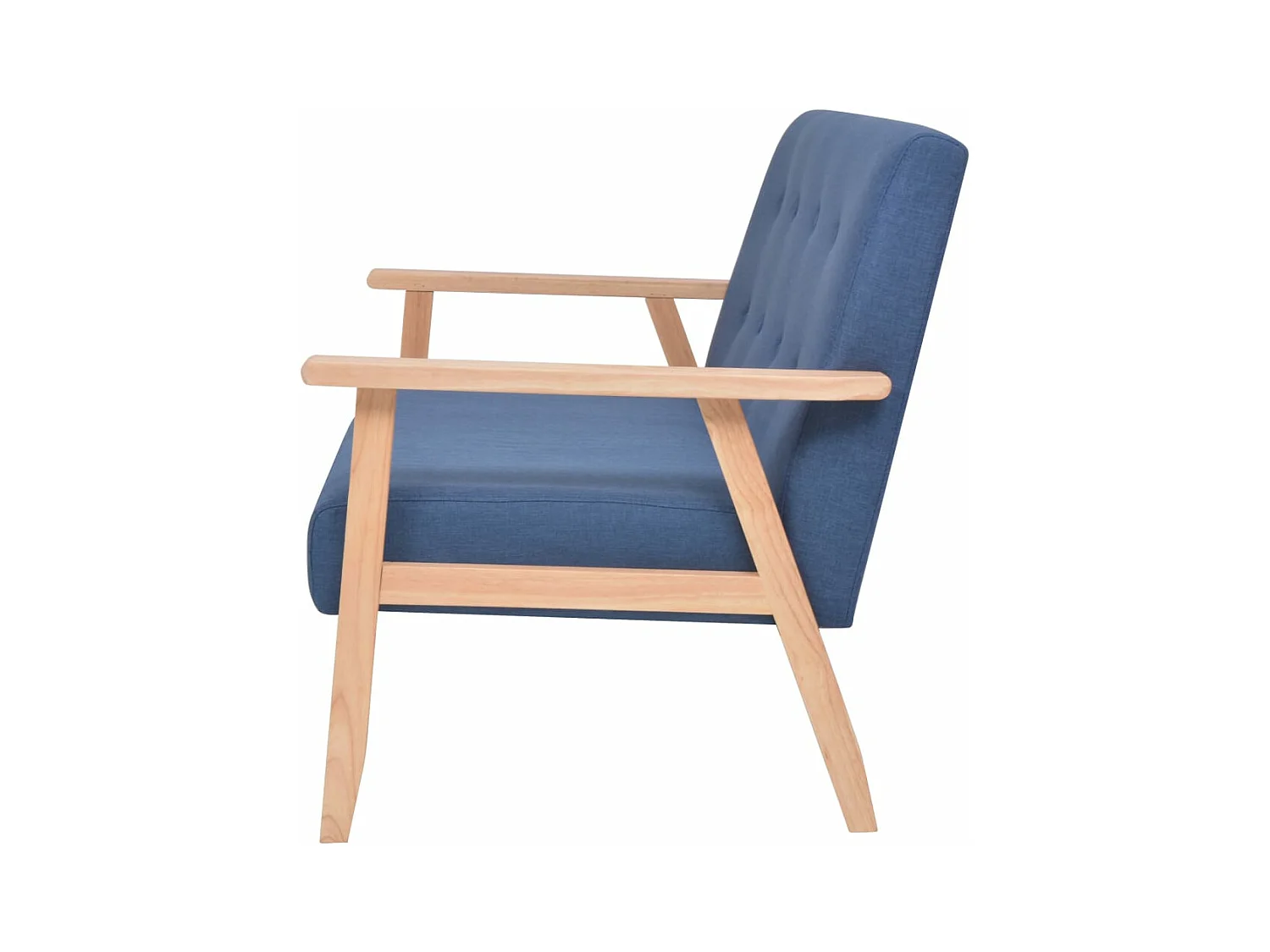 2-Sitzer-Sofa Stoff Blau