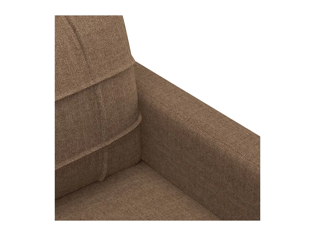 4-delige Loungeset met kussens stof bruin