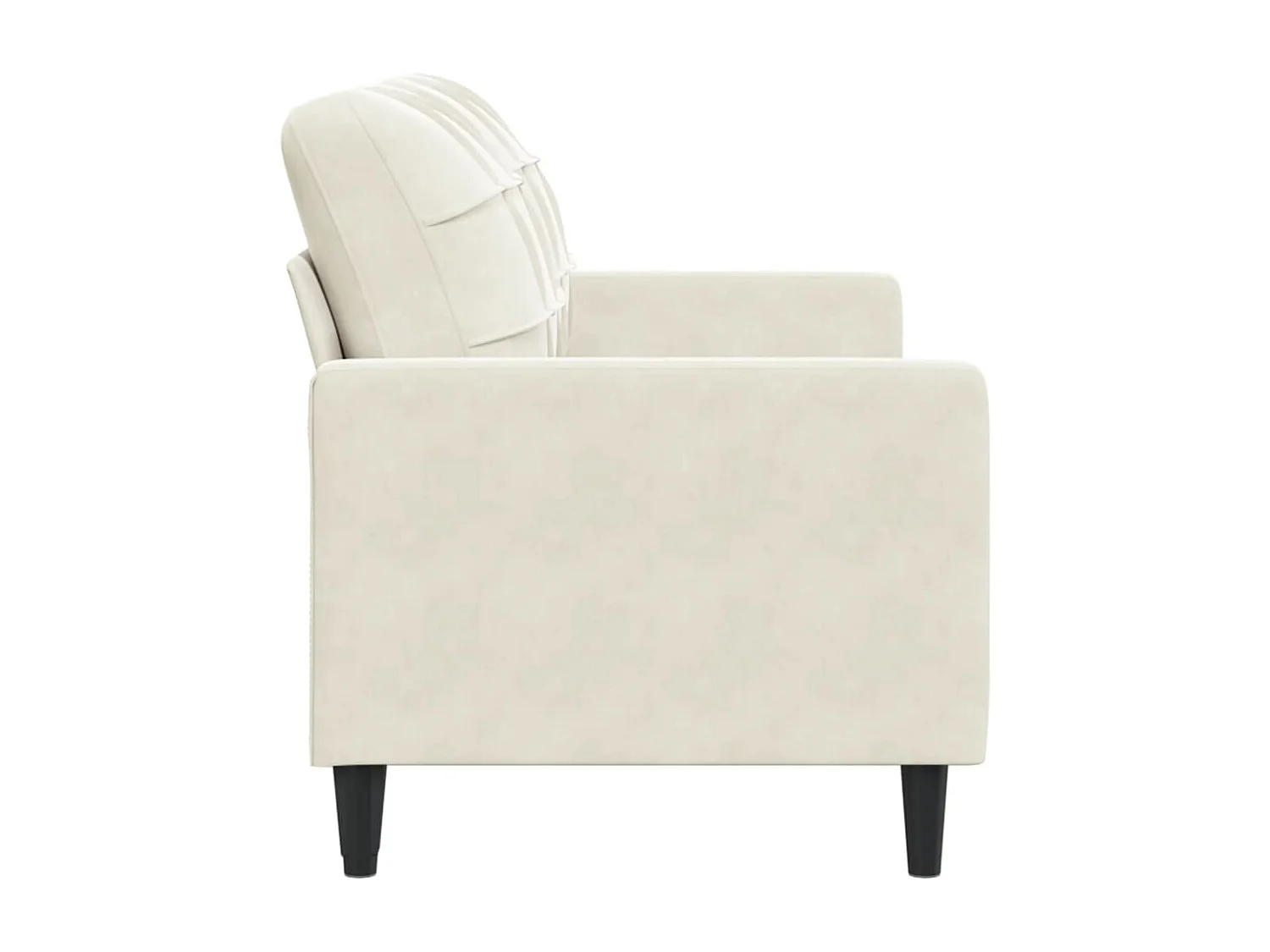 2-Sitzer-Sofa Creme 140 cm Samt