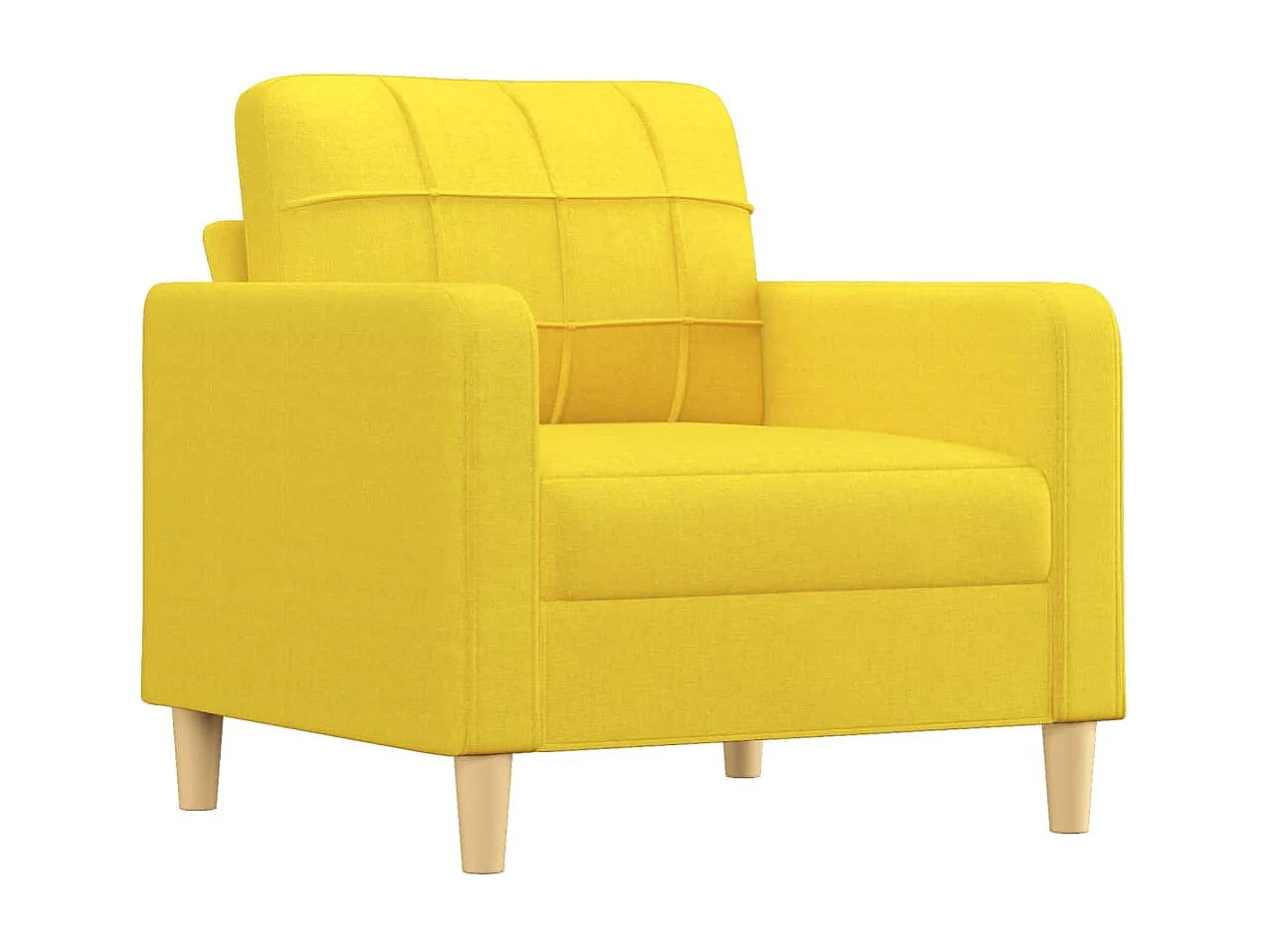 Poltrona 60 cm tecido amarelo-claro