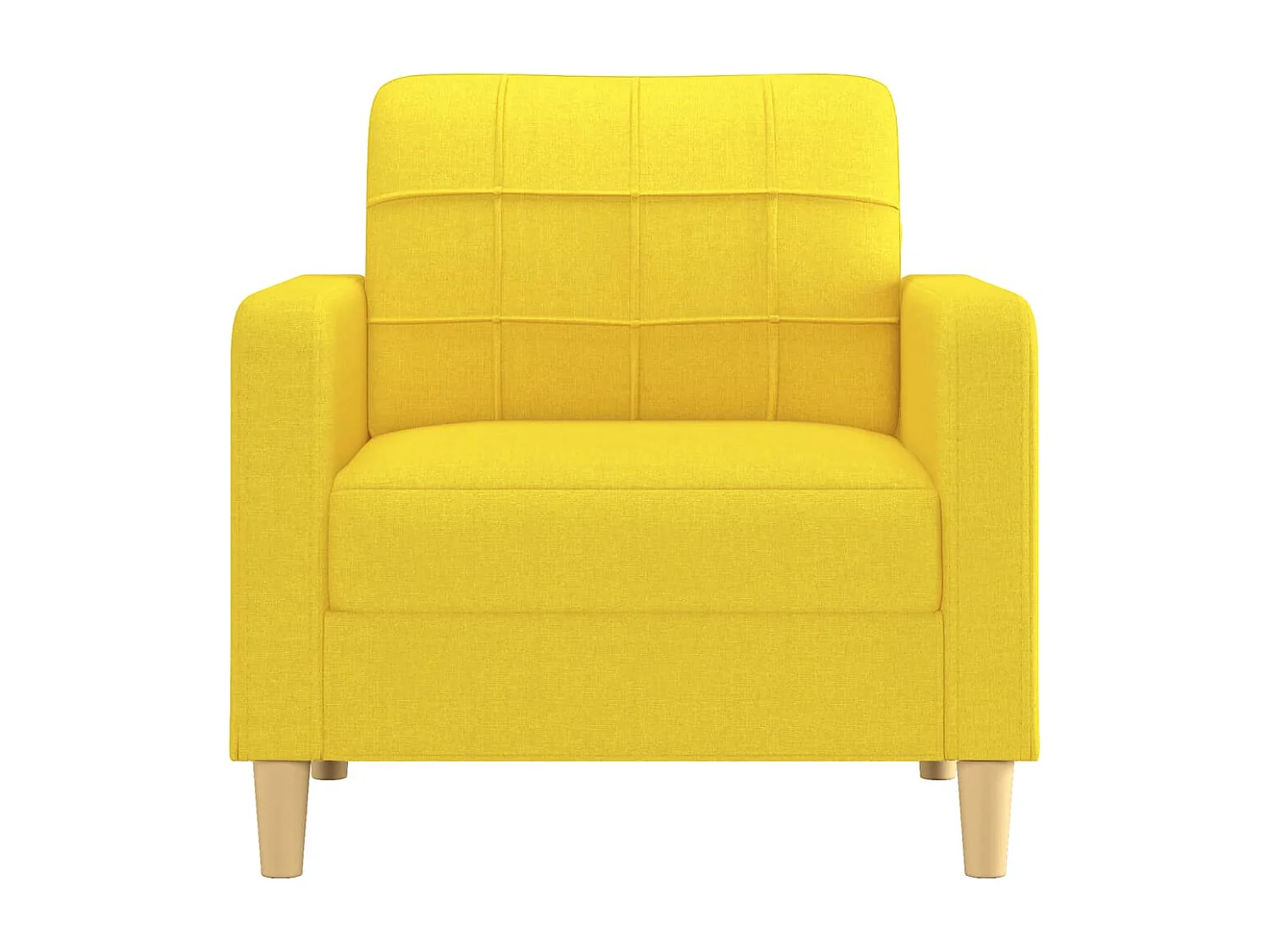 Poltrona 60 cm tecido amarelo-claro
