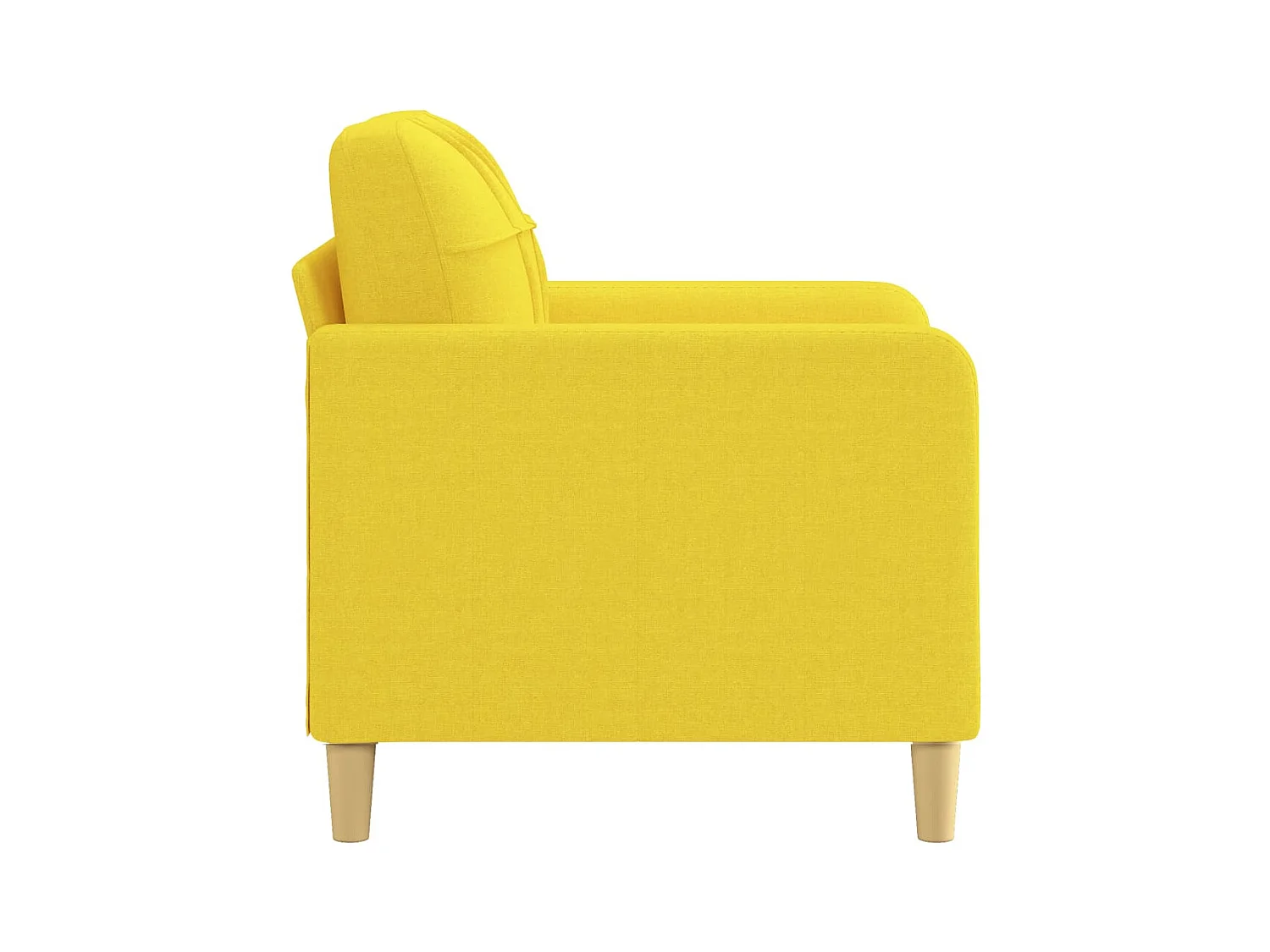 Fauteuil Jaune clair 60 cm Tissu