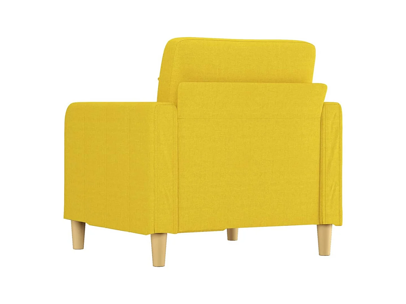 Fauteuil Jaune clair 60 cm Tissu