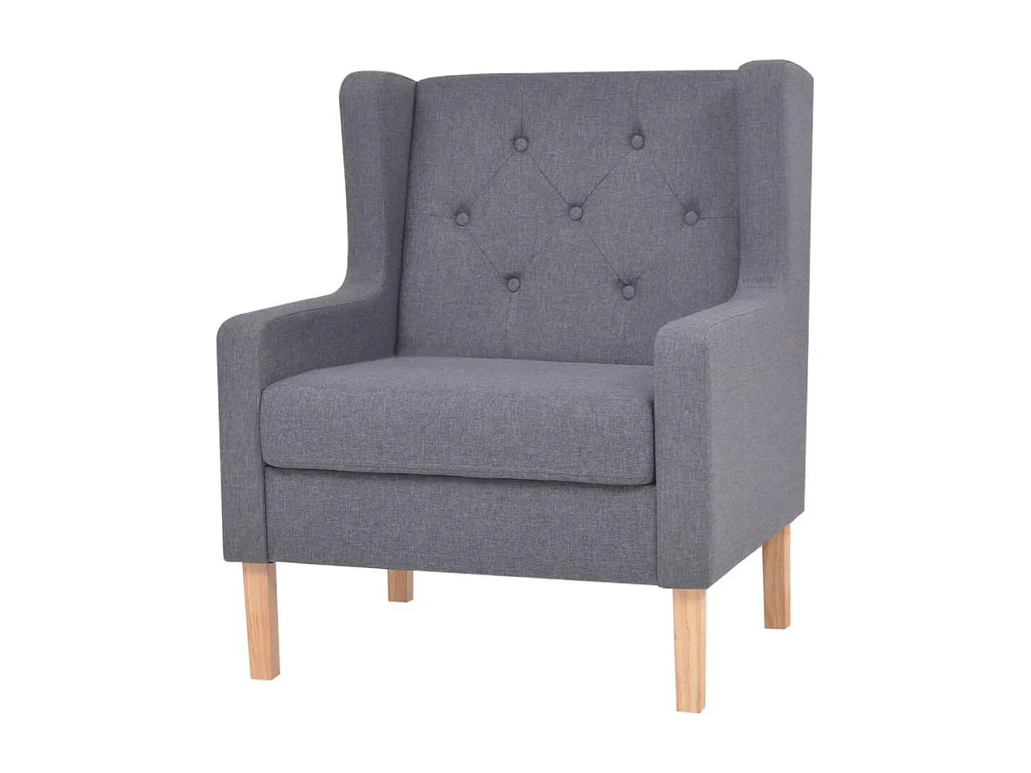 Ensemble de canapés 2 pcs tissu gris