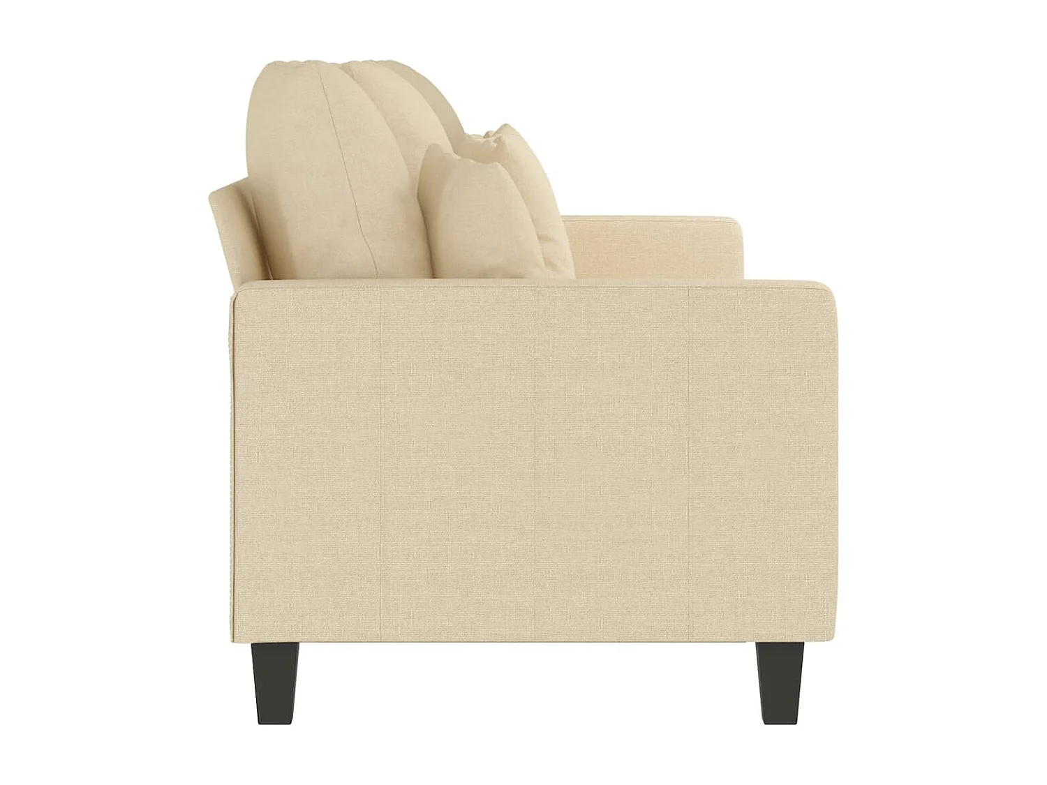 3-Sitzer-Sofa Creme 180 cm Stoff