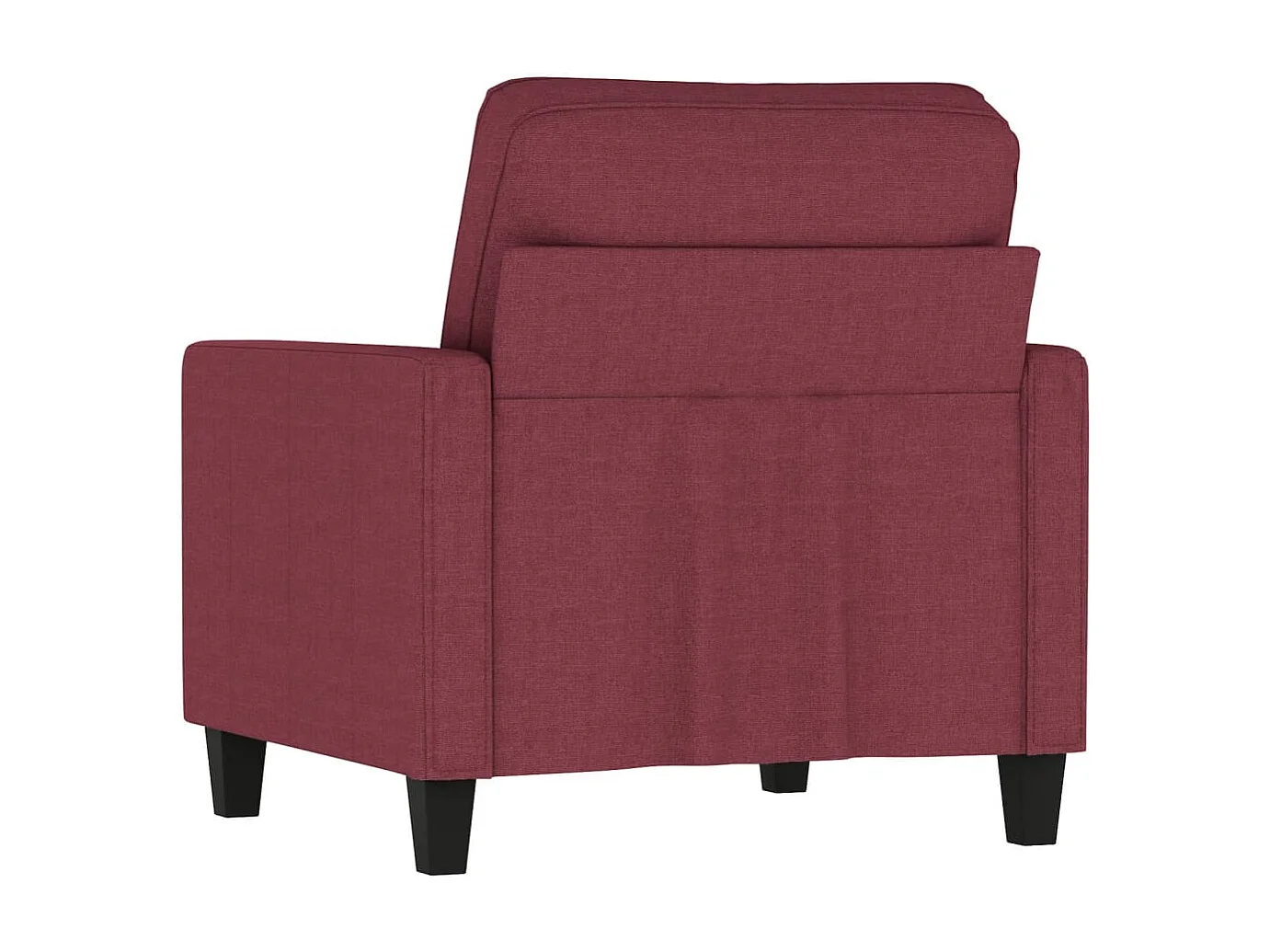 Fauteuil Rouge bordeaux 60 cm Tissu