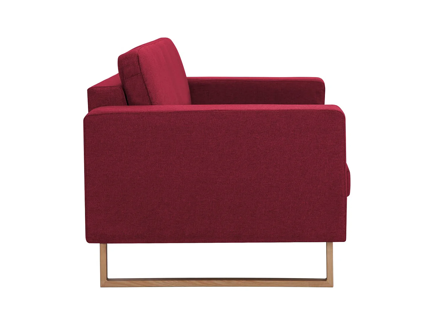 Ensemble de canapé 2 pcs Tissu Rouge bordeaux