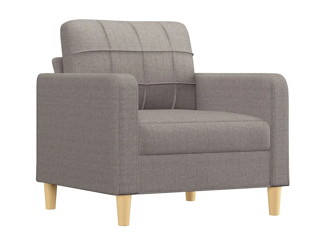 Fauteuil Taupe 60 cm Tissu