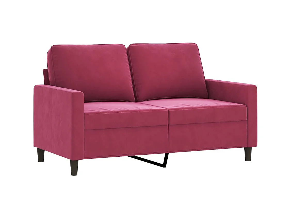 Ensemble de canapés 3 pcs avec coussins Rouge bordeaux Velours