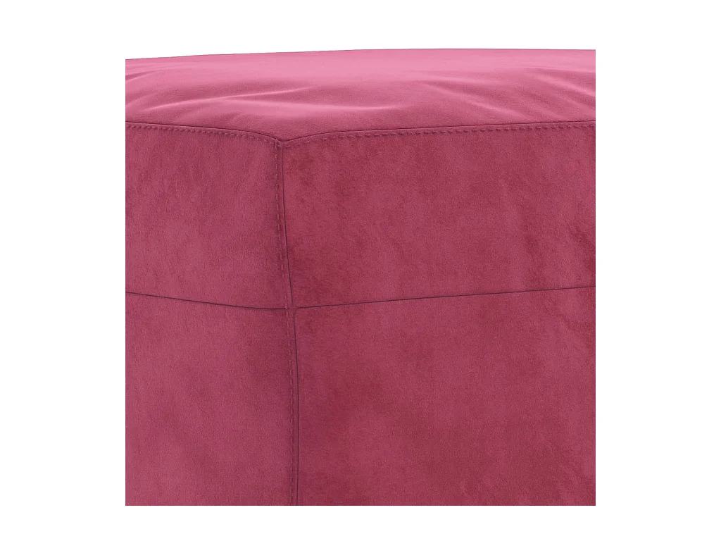 Ensemble de canapés 3 pcs avec coussins Rouge bordeaux Velours