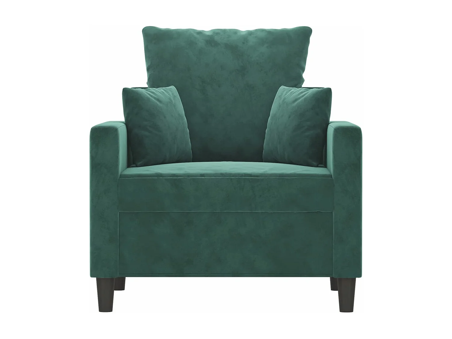 Sessel Dunkelgrün 60 cm Samt