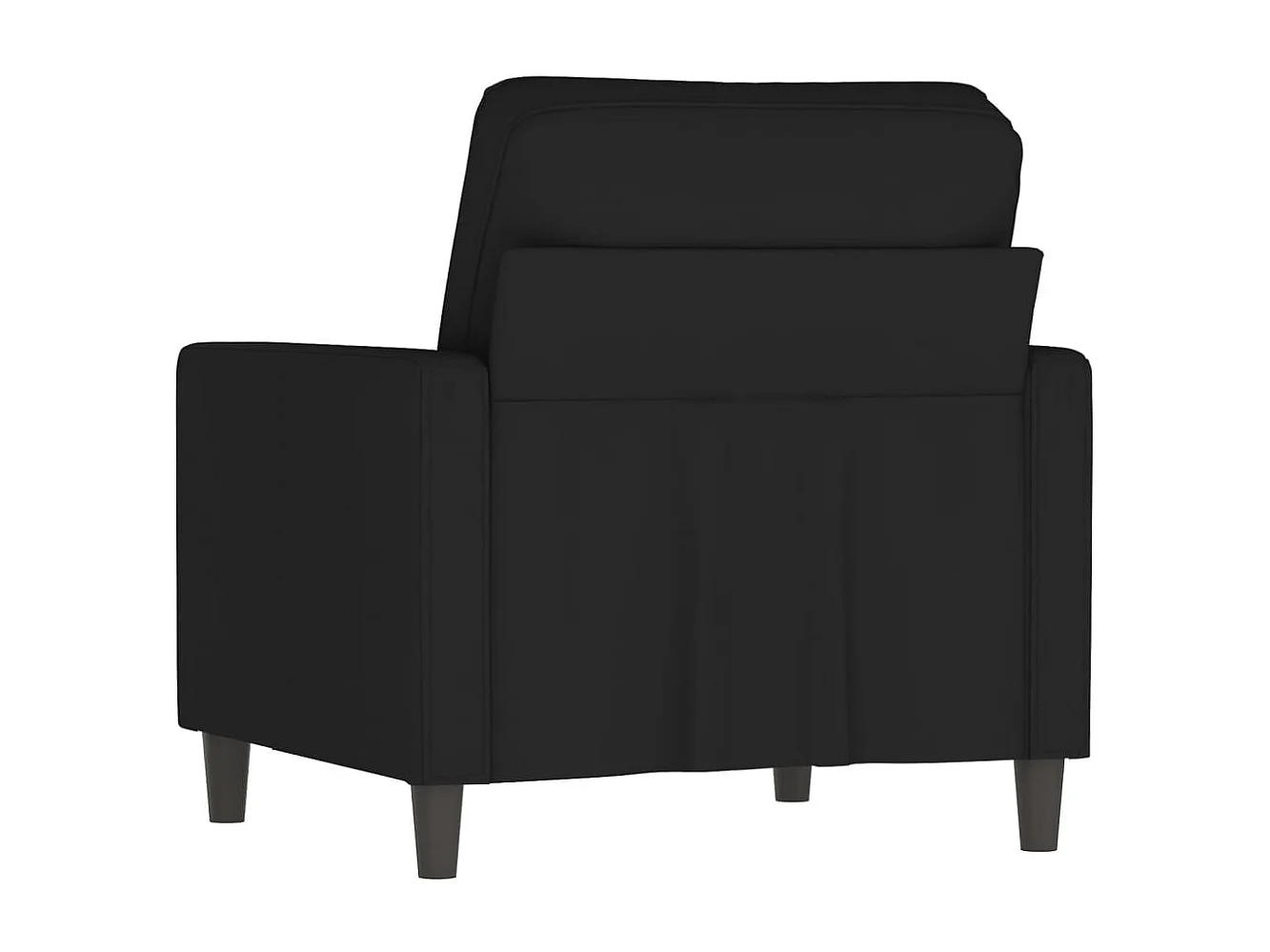 Fauteuil Noir 60 cm Velours