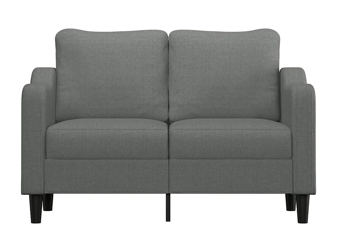 2-Sitzer-Sofa Dunkelgrau 120 cm Stoff
