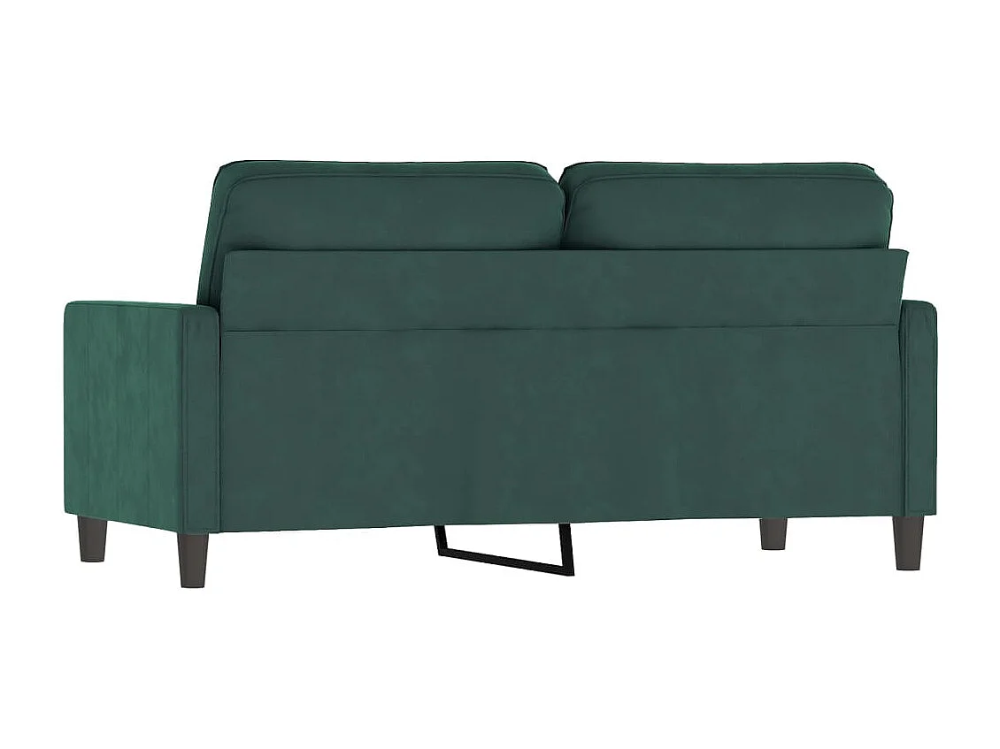2-Sitzer-Sofa Dunkelgrün 140 cm Samt