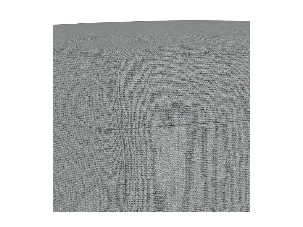 Ensemble de canapés 3 pcs coussins gris clair tissu