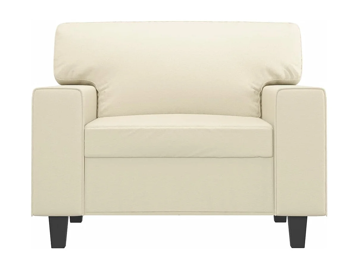 Poltrona 60 cm couro artificial creme