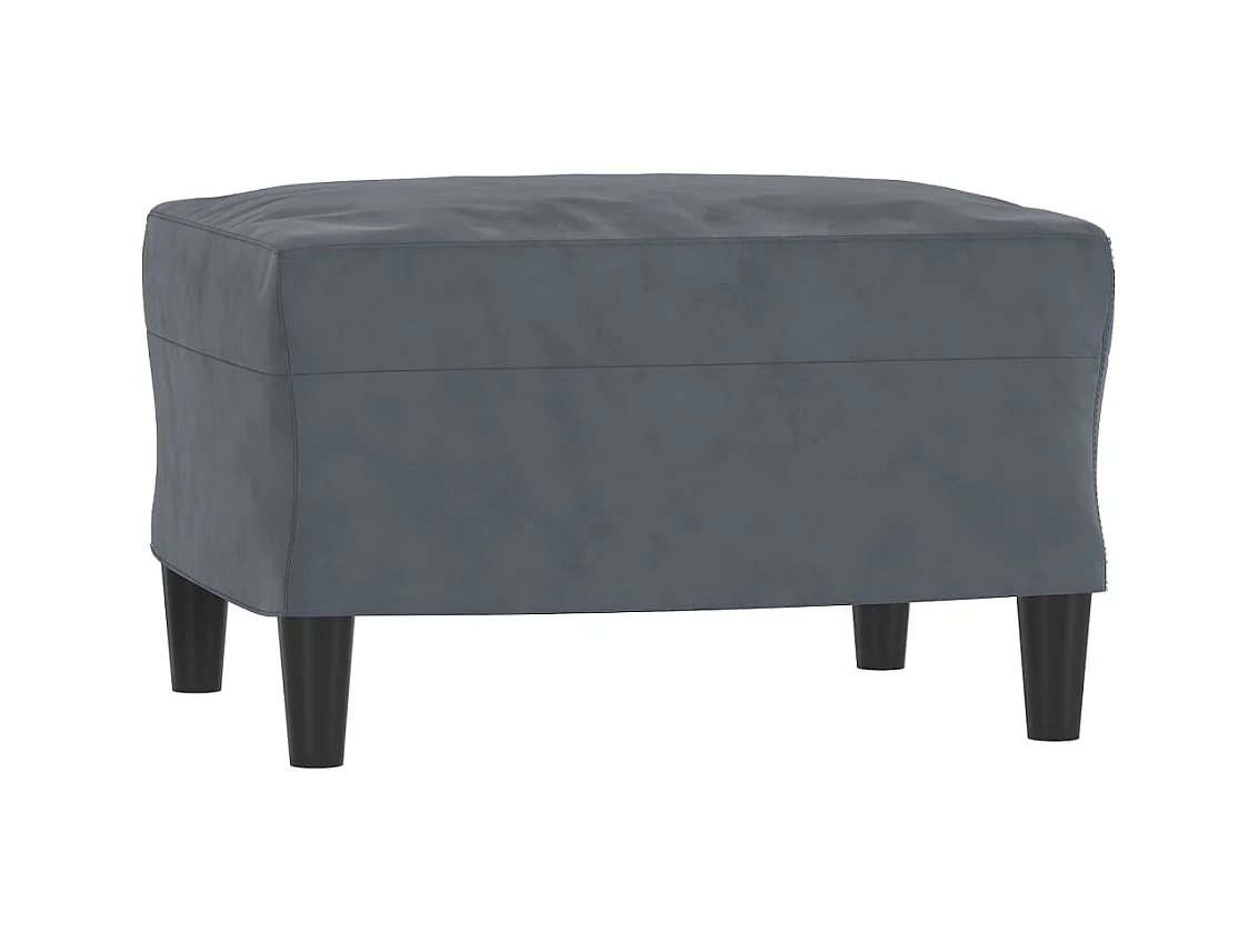 Ensemble de canapés 3 pcs gris foncé velours