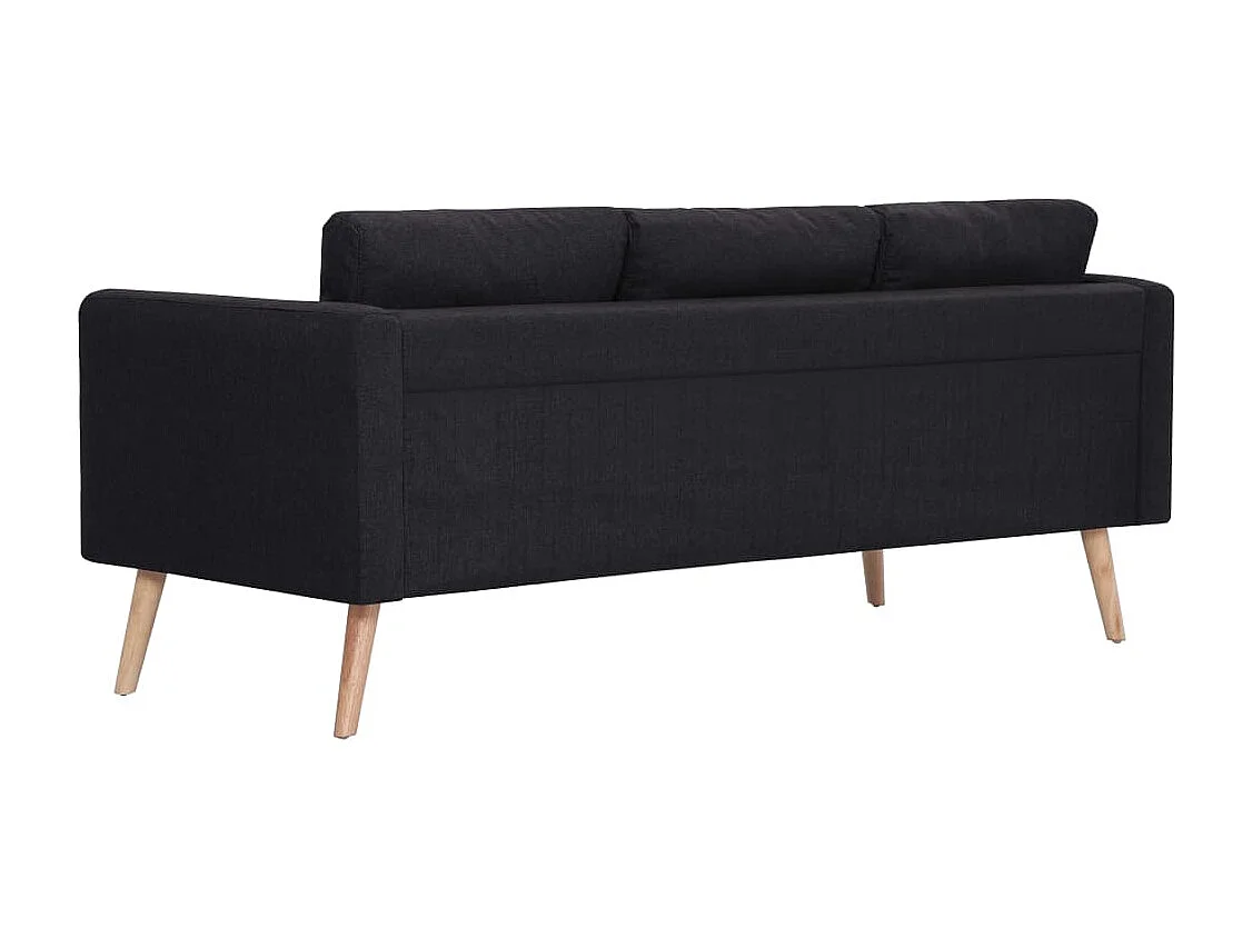 Set Divani 2 pz in Tessuto Nero