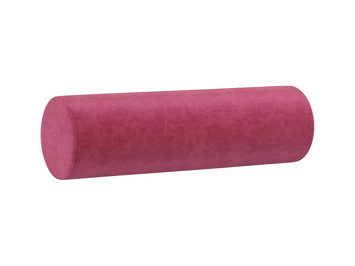 Ensemble de canapés 3 pcs avec coussins rouge bordeaux velours