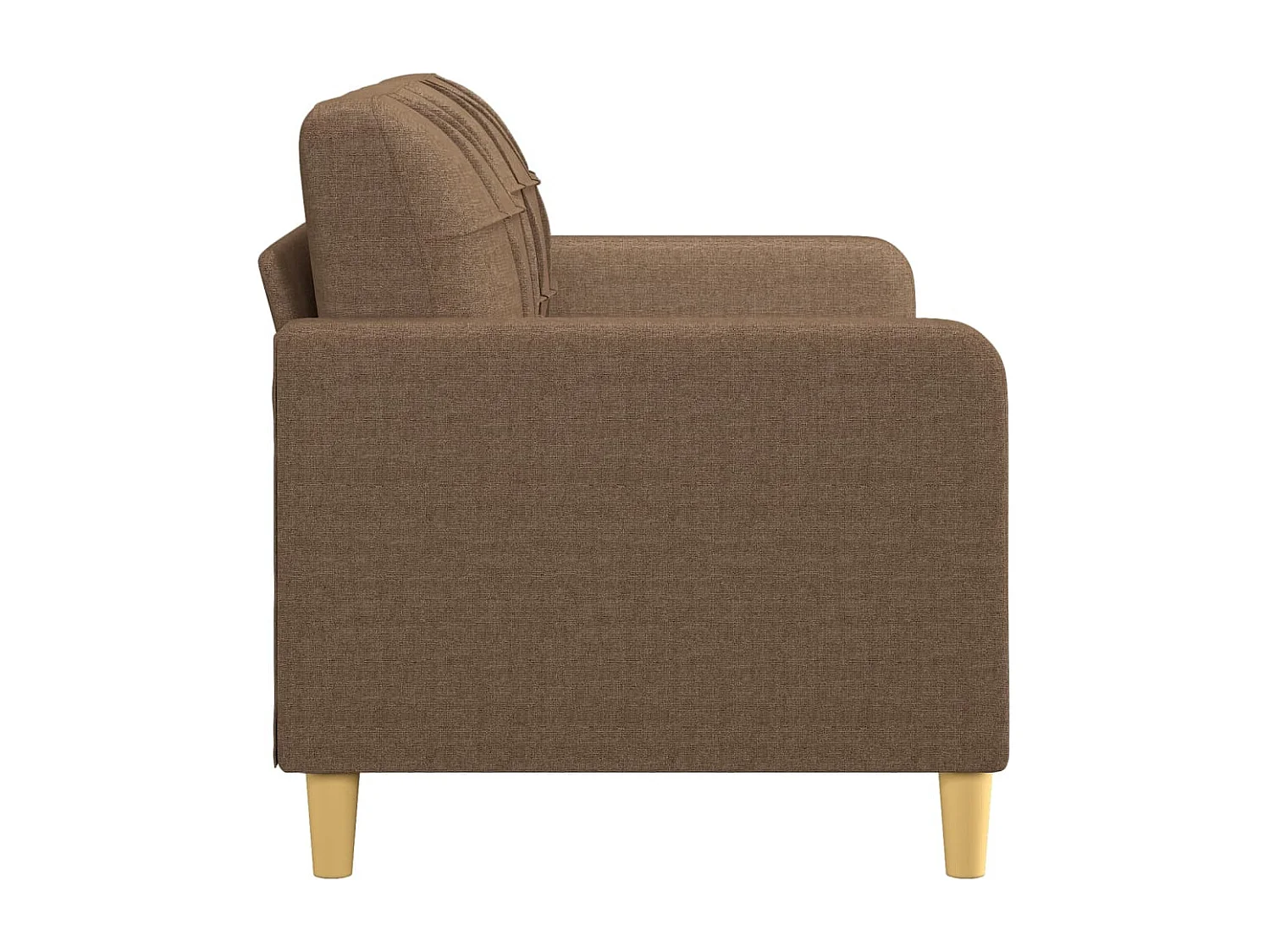 Tweezitsbank 140 cm stof bruin